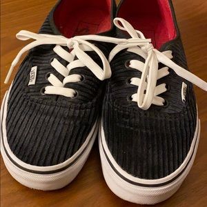 black corduroy vans